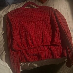 Red sweater
